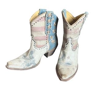 Old Gringo America Denim bootie size 8